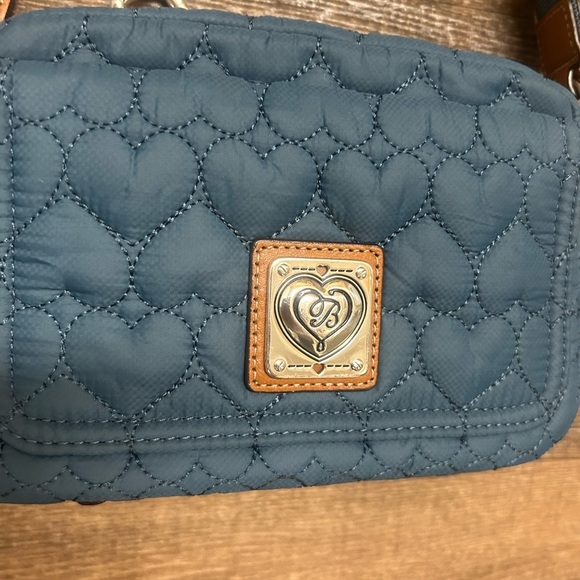 Brighton Kira Heart bag MINT/NEW condition- smaller crossbody beautiful blue - Picture 8 of 12